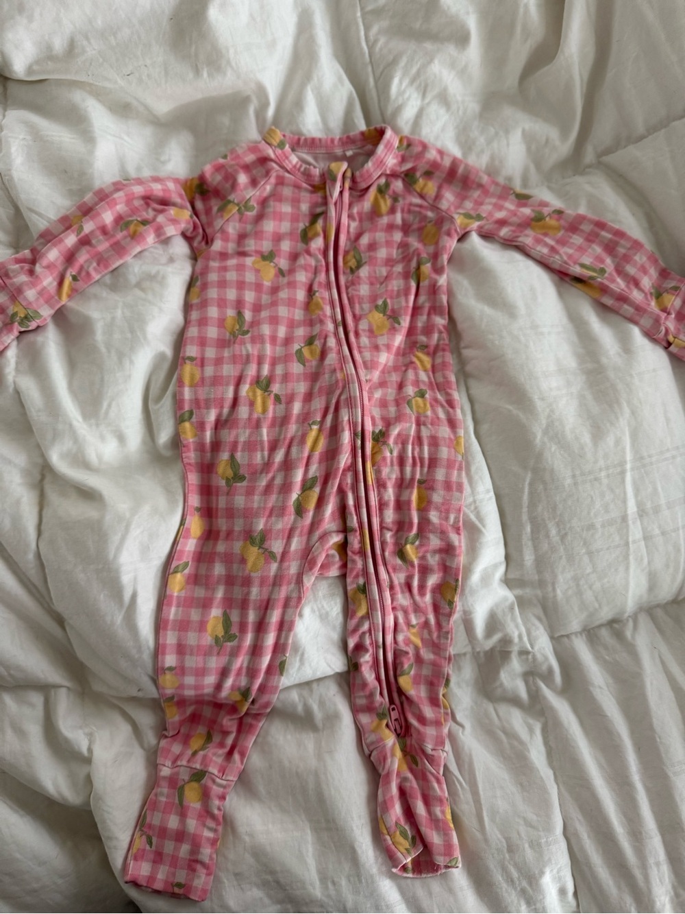 In My Jammers - Pink gingham lemons
